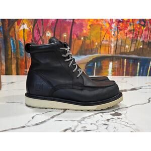 Timberland Pro Wedge 6" Soft Toe Black Boots Work Size 10.5 W/L